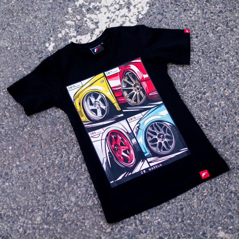 JR T-Shirt pour femmes MIX Noir Taille L