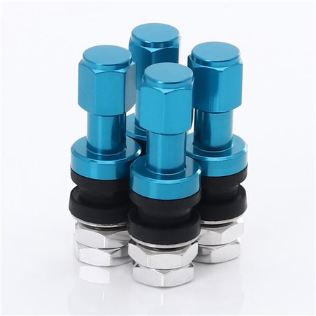 kit de Aluminum Valve de Roue JR v2 - BLUE
