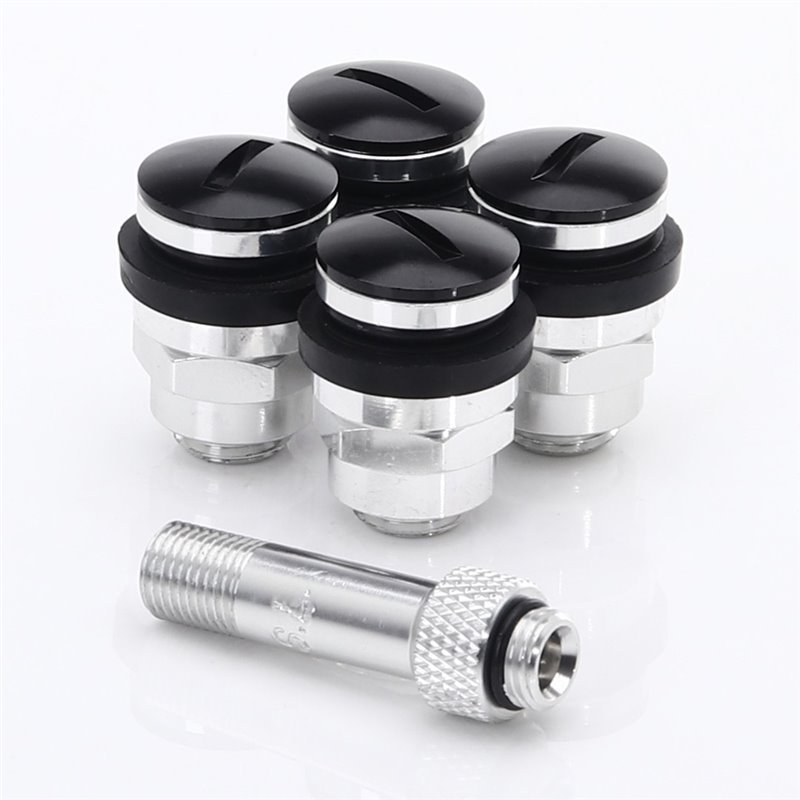 kit de Flat aluminum Valve de Roue JR v1 - Noir