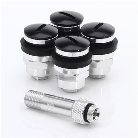 kit de Flat aluminum Valve de Roue JR v1 - Noir
