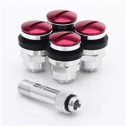 kit de Flat aluminum Valve de Roue JR v1 - Rouge