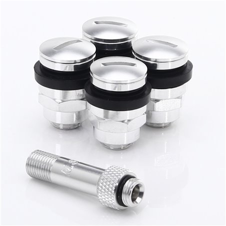 kit de Flat aluminum Valve de Roue JR v1 - SILVER