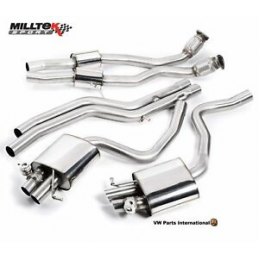Ligne Milltek après catalyseur origine Audi RS4 B8 4.2 FSI Quattro Avant - (2012 +) 60mm