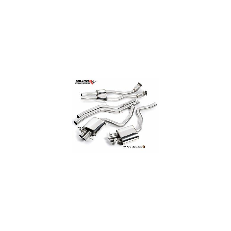Ligne Milltek après catalyseur origine Audi RS4 B8 4.2 FSI Quattro Avant - (2012 +) 60mm