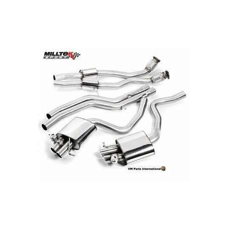 Ligne Milltek après catalyseur origine Audi RS4 B8 4.2 FSI Quattro Avant - (2012 +) 60mm